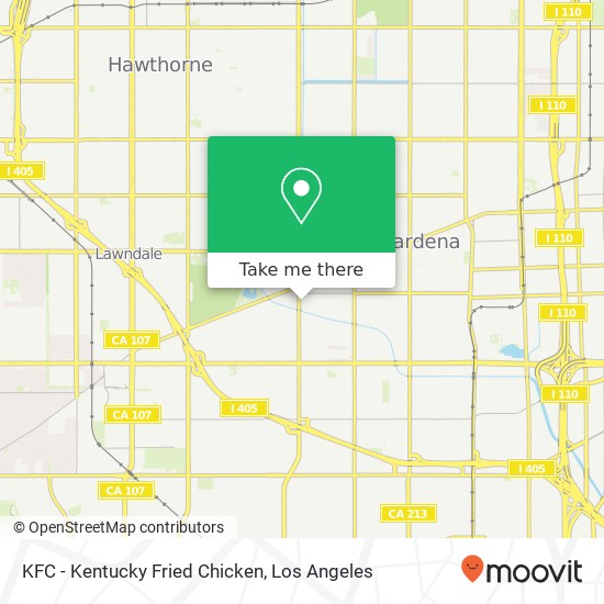 KFC - Kentucky Fried Chicken map