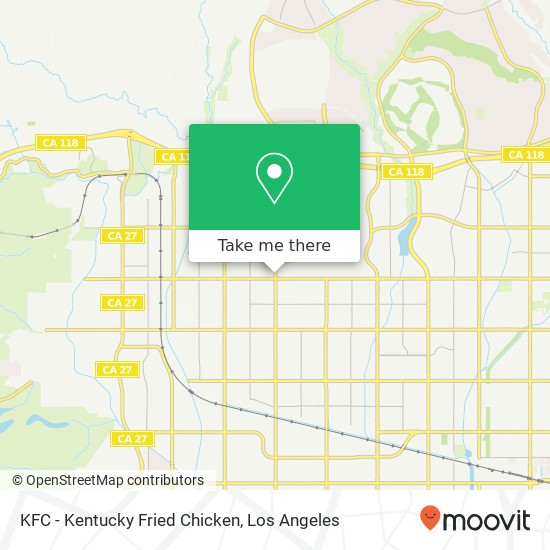 KFC - Kentucky Fried Chicken map