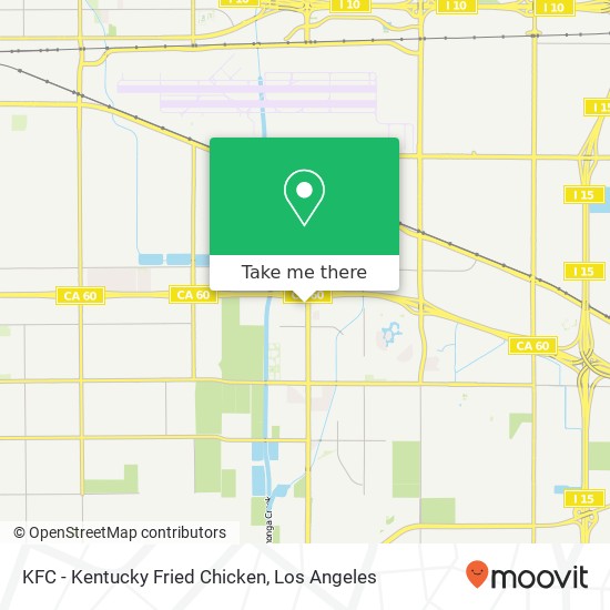 Mapa de KFC - Kentucky Fried Chicken