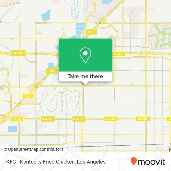 KFC - Kentucky Fried Chicken map