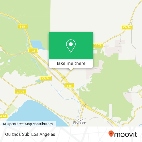 Quiznos Sub map