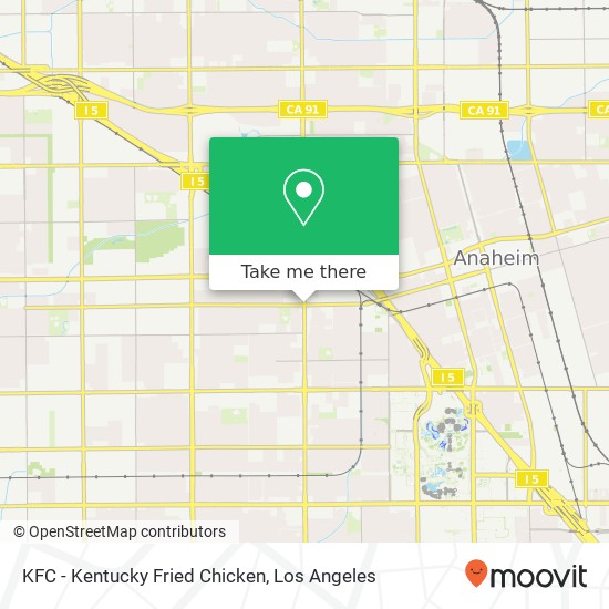 KFC - Kentucky Fried Chicken map