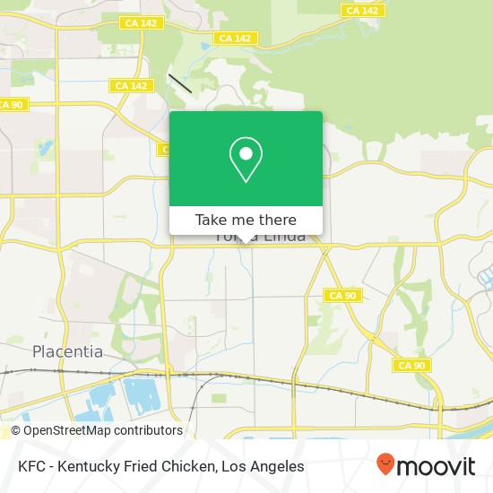 KFC - Kentucky Fried Chicken map