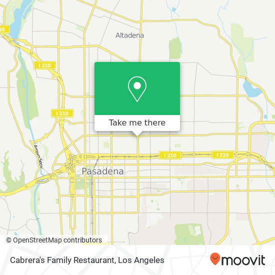 Mapa de Cabrera's Family Restaurant