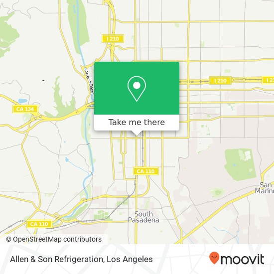 Allen & Son Refrigeration map