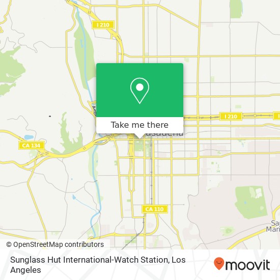 Sunglass Hut International-Watch Station map