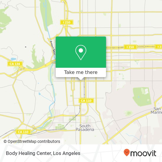 Body Healing Center map