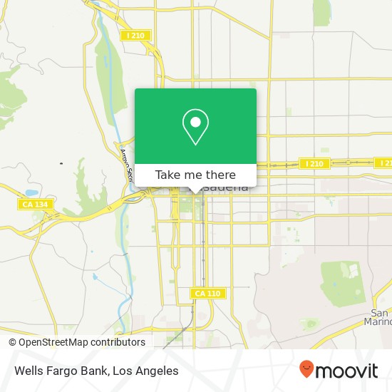 Wells Fargo Bank map