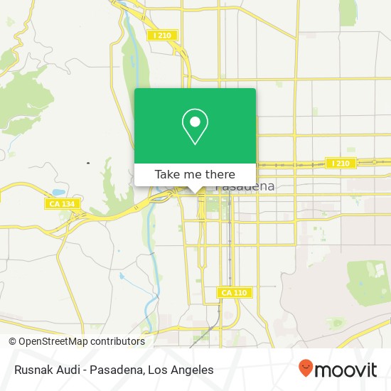 Rusnak Audi - Pasadena map