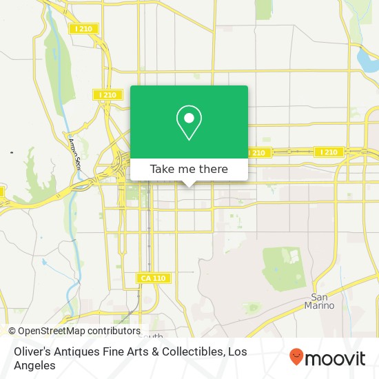 Mapa de Oliver's Antiques Fine Arts & Collectibles