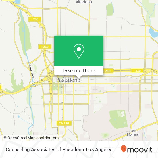 Mapa de Counseling Associates of Pasadena