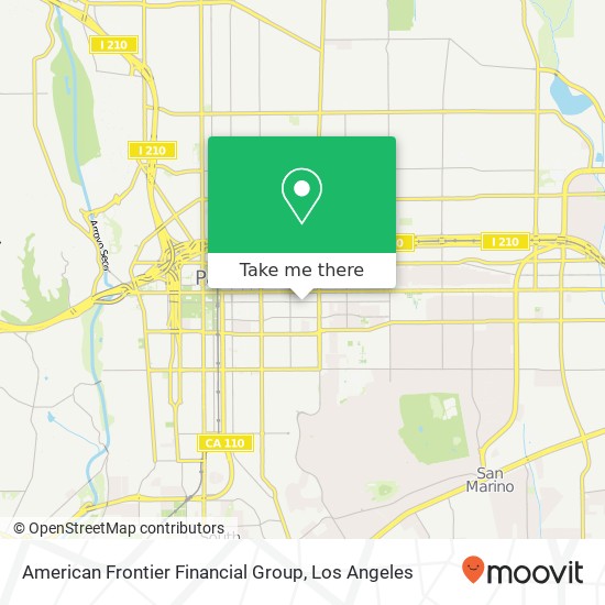 Mapa de American Frontier Financial Group