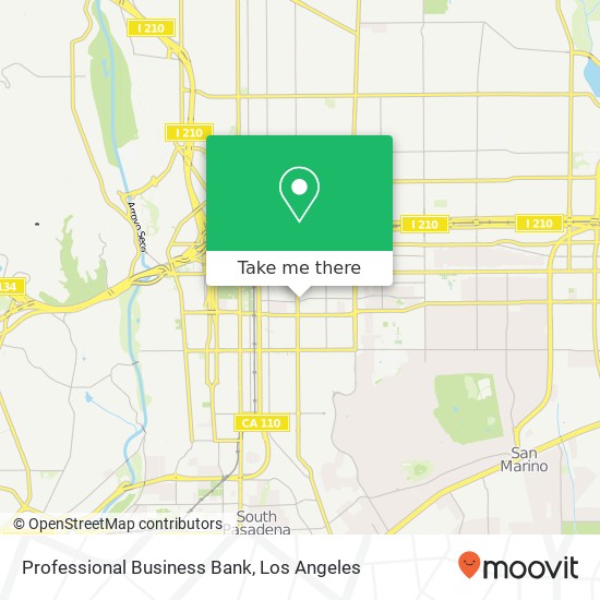 Professional Business Bank map