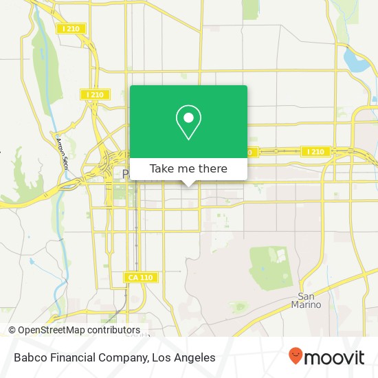 Mapa de Babco Financial Company