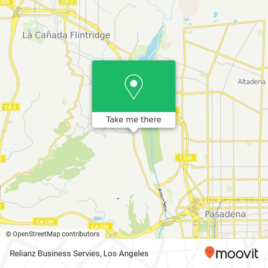Mapa de Relianz Business Servies