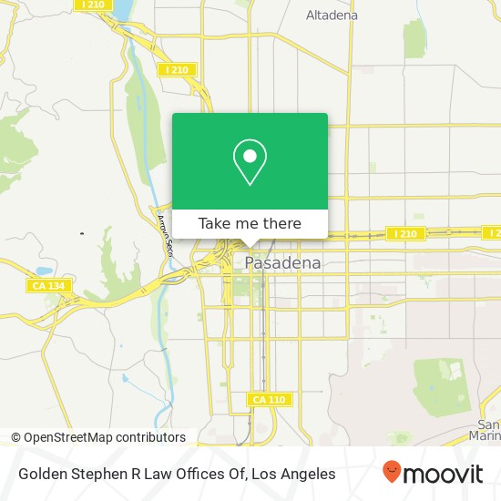 Mapa de Golden Stephen R Law Offices Of