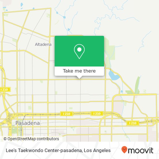 Lee's Taekwondo Center-pasadena map