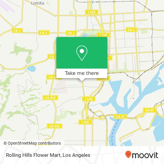 Mapa de Rolling Hills Flower Mart