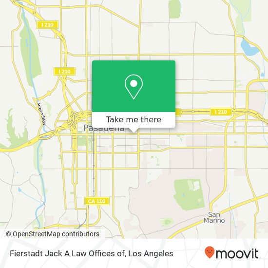 Mapa de Fierstadt Jack A Law Offices of