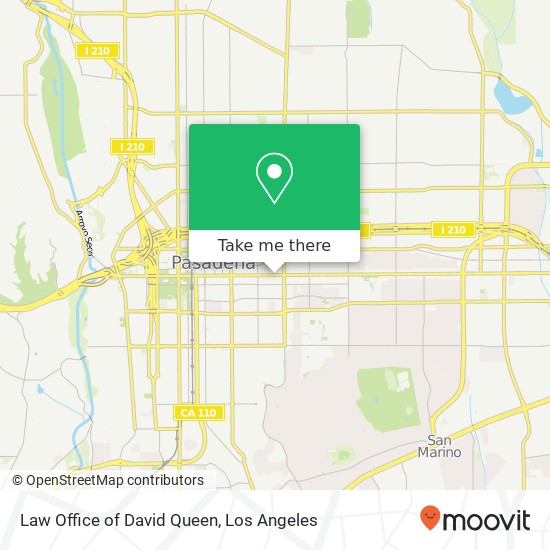 Law Office of David Queen map