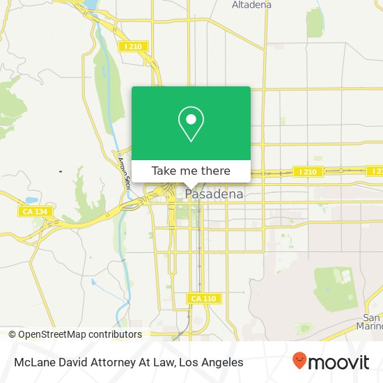 McLane David Attorney At Law map