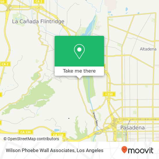Mapa de Wilson Phoebe Wall Associates