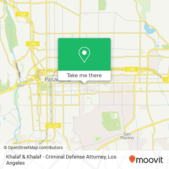 Khalaf & Khalaf - Criminal Defense Attorney map