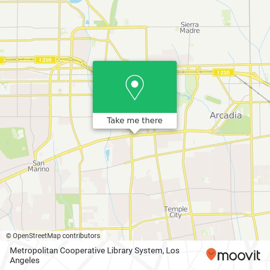 Metropolitan Cooperative Library System map