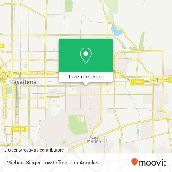Michael Singer Law Office map