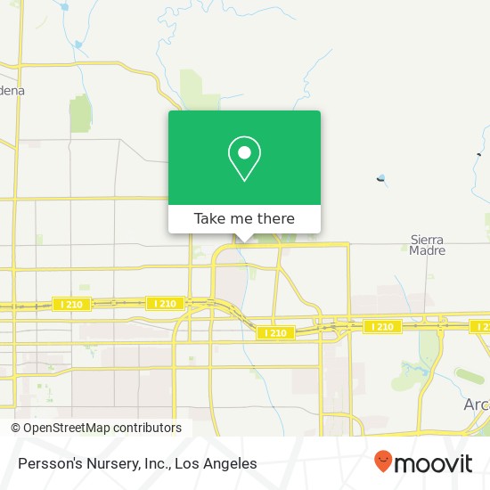 Persson's Nursery, Inc. map