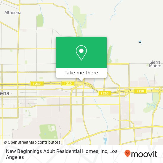 New Beginnings Adult Residential Homes, Inc map