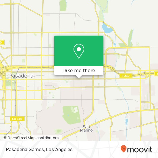 Pasadena Games map