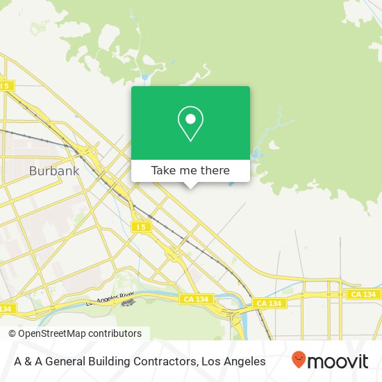 A & A General Building Contractors map