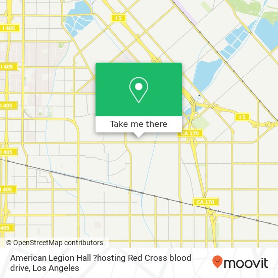 American Legion Hall ?hosting Red Cross blood drive map