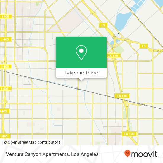 Mapa de Ventura Canyon Apartments