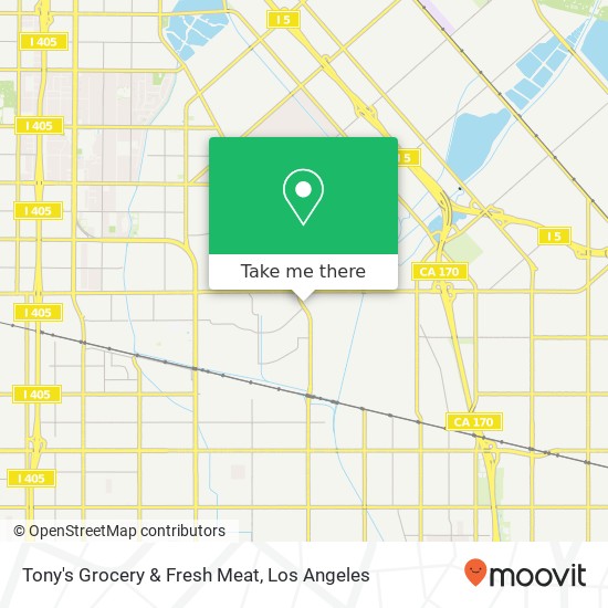 Mapa de Tony's Grocery & Fresh Meat