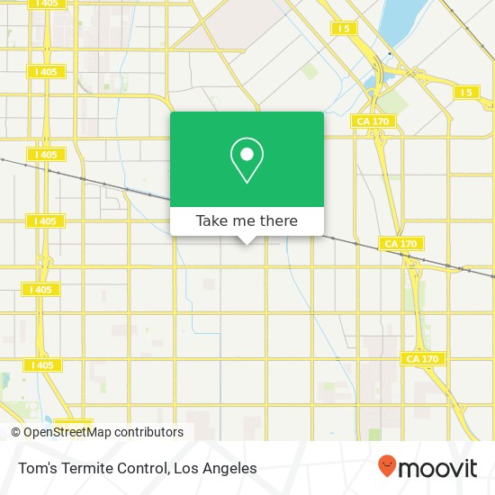 Tom's Termite Control map