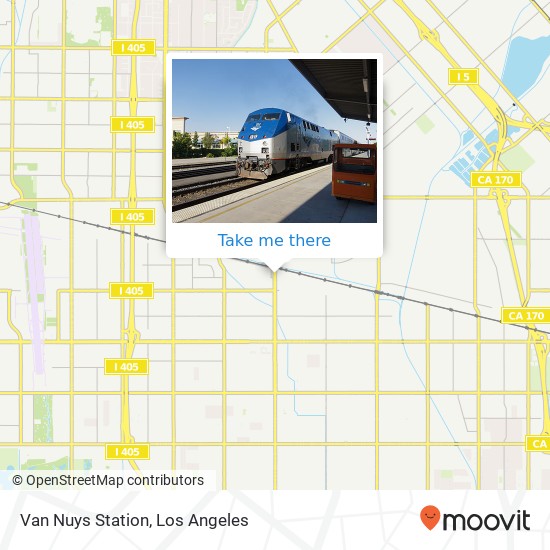 Van Nuys Station map