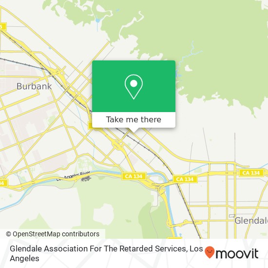 Mapa de Glendale Association For The Retarded Services