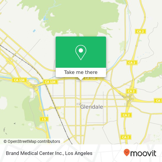 Brand Medical Center Inc. map