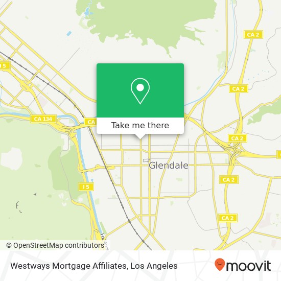 Westways Mortgage Affiliates map