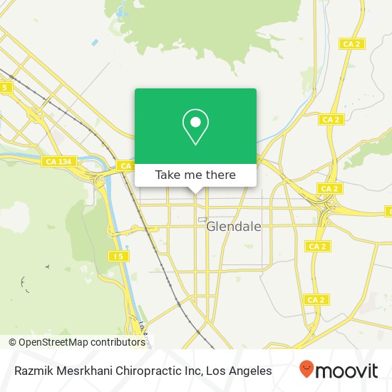 Mapa de Razmik Mesrkhani Chiropractic Inc