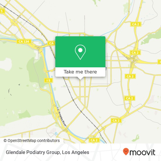 Glendale Podiatry Group map
