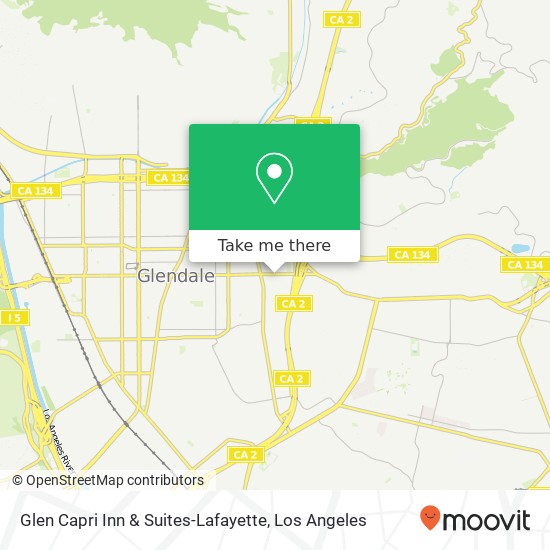 Mapa de Glen Capri Inn & Suites-Lafayette