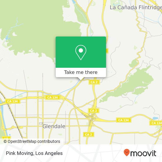 Pink Moving map