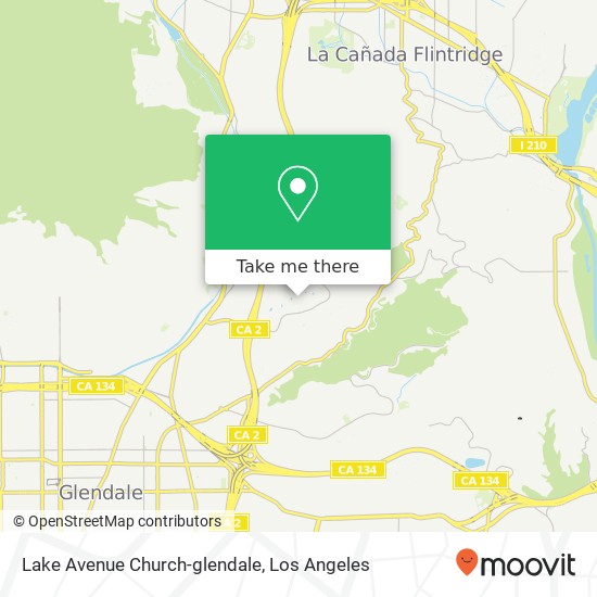 Lake Avenue Church-glendale map