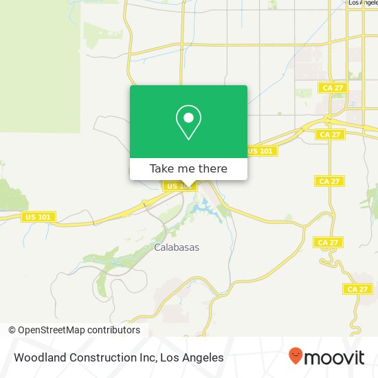 Woodland Construction Inc map