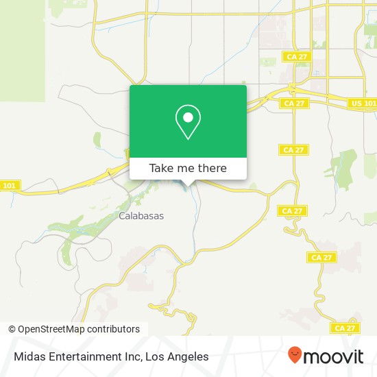 Mapa de Midas Entertainment Inc