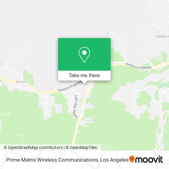 Mapa de Prime Matrix Wireless Communications
