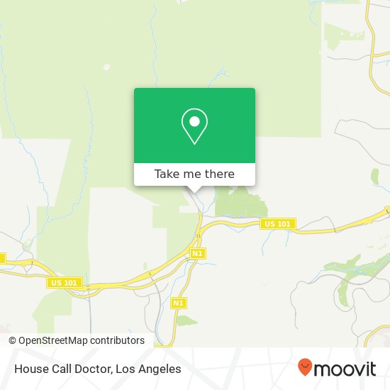 Mapa de House Call Doctor
